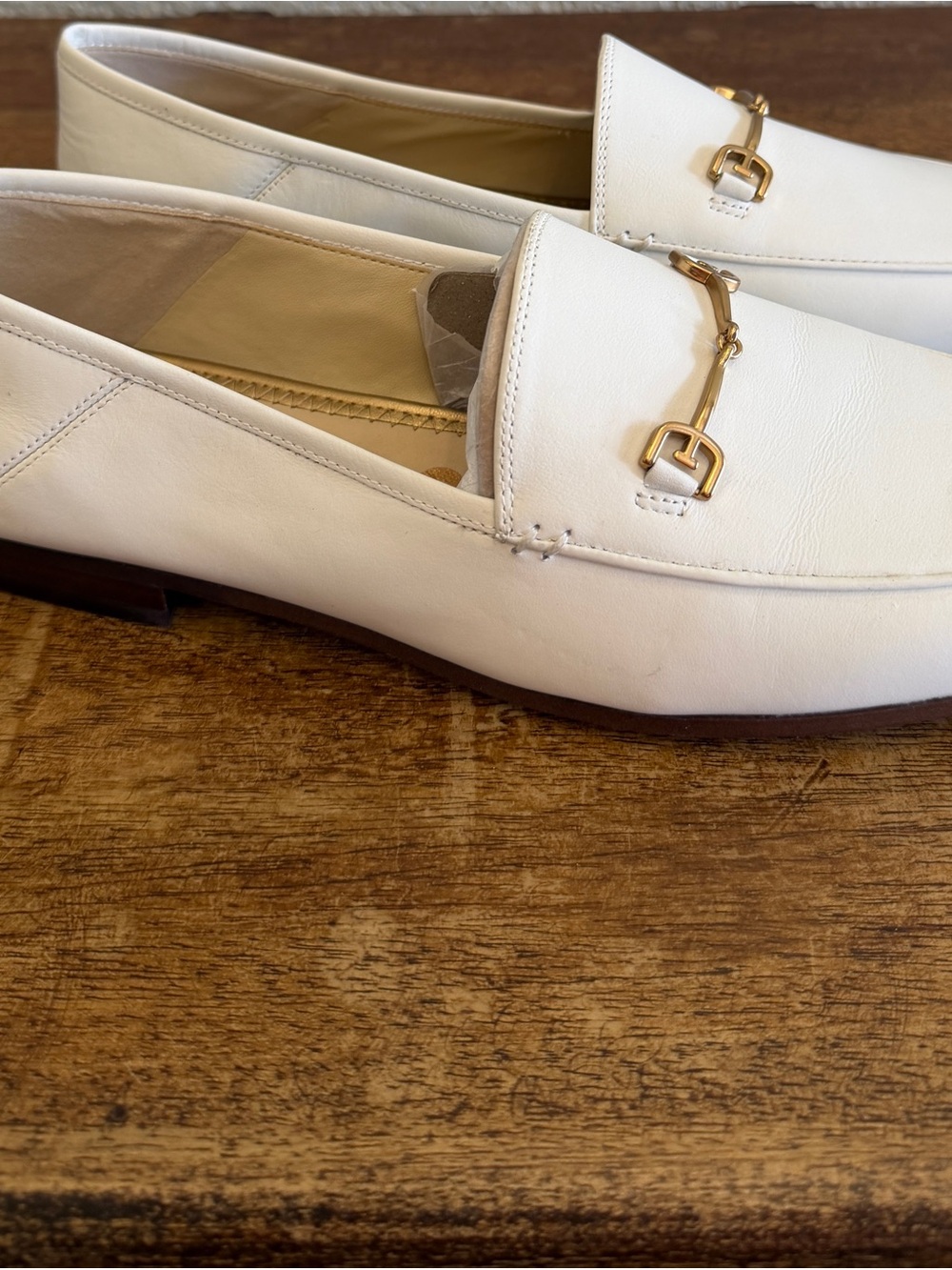 🌻NEW NWOT Sam Edelman Bright White "Loraine" Loafer Women's Size 11 - Picture 3 of 9